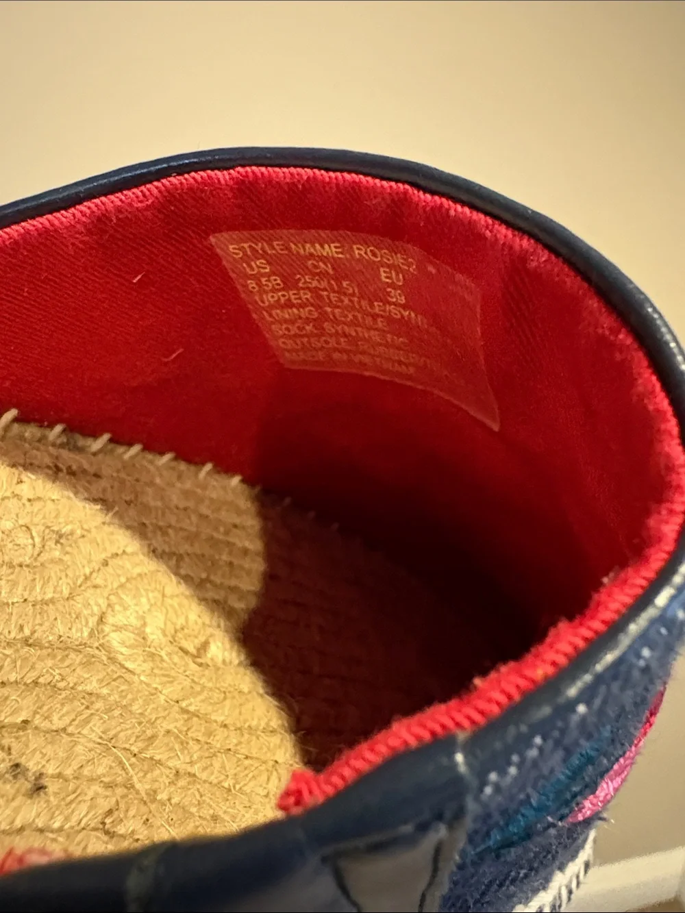 kate spade Navy Embroidered Cherry Espadrille Mules